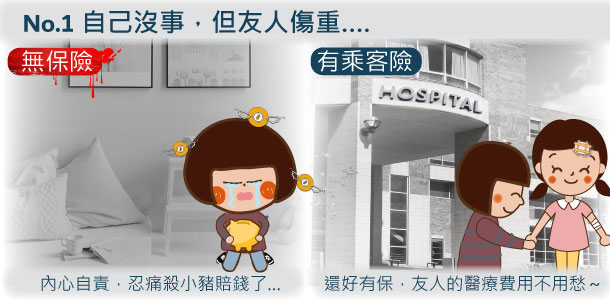 自己沒事，但友人傷重