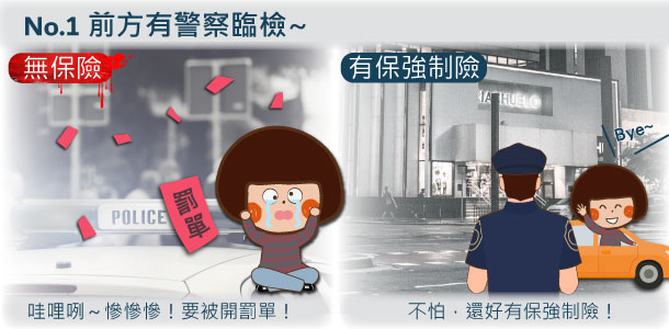 前方有警察臨檢